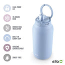 Ello Hydra 64oz Half Gallon Vacuum Insulated Stainless Steel Jug - Like New