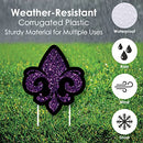 Mardi Gras - Yard Sign & Outdoor Lawn Decorations - Masquerade Party Yard Signs - Brand New