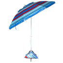 RIO BRANDS 6.5' TILT PORTABLE BEACH UMBRELLA INTEGRATED SAND - - Scratch & Dent