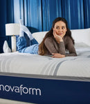 NOVAFORM 14” COMFORTGRANDE ADVANCED GEL MEMORY FOAM MATTRESS,QUEEN - WHITE - Brand New