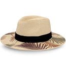 Ocdeput Womens UPF50 Foldable Summer Straw Hat Wide Brim Fedora Beige/Tan M - Brand New