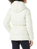 AMAZON ESSENTIALS WOMEN'S HEAVYWEIGHT QUILTED HOODED PUFFER WINTER JACKET -L - Like New
