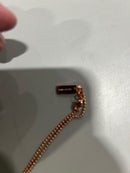 MARC JACOBS GOLD WISHBONE NECKLACE, 12 INCH - GOLD - Like New
