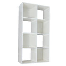 AMAZON BASICS STORAGE CUBE SHELF ORGANIZER 8 CUBES PB-0558W - WHITE - Like New