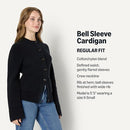 Amazon Essentials Women's Regular Fit Long Sleeve Cardigan, Black, XS - Brand New