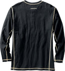 LEGENDARY WHITETAILS MEN'S MAVERICK SLUB HENLEY SHIRT SIZE MEN M BLACK - Brand New
