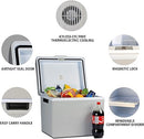 Koolatron Electric Portable Cooler Plug in 12V Car Cooler/Warmer - Gray/White Like New