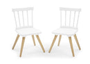 DELTA CHILDREN HUDSON STORAGE TABLE AND 2-PIECE CHAIR SET - WHITE - Like New