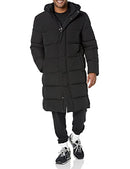 AMAZON ESSENTIALS MENS HOODED LONG PUFFER COAT MEN 3XL - BLACK - Like New