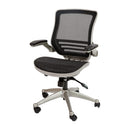 Flash Furniture Executive Office Chairs, Black Mesh/Graphite Silver Frame - Like New