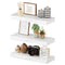 BAMEOS Floating Shelves, Wall Mounted Wooden Shelves with Invisible Brackets Like New