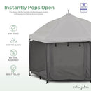 Dream On Me Pop Up Children Playpen in Charcoal - Like New
