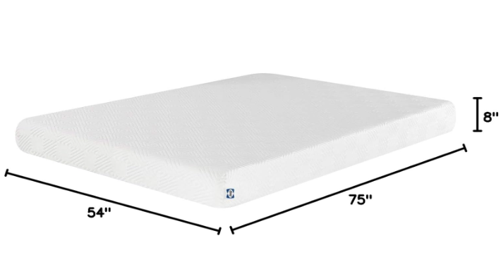 SEALY Foam Bed in a Box 8" Firm Feel US Certified SIZE FULL F03-00195-FL0 Like New