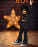 Mepase 70s Disco Boys Kids Outfit Costume Bell Bottom Pants Disco Shirts - Like New