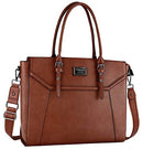 MOSISO 17 inch Women Laptop Tote Bag with Shockproof Compartment - Brown - Brand New
