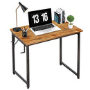 Lufeiya Small Solid Wood Computer Desk Rustic Home Office Student Study - Brown - Brand New