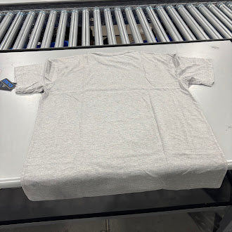 BLUE ICE STRETCH SHORT SLEEVE SHIRT - SIZE: MEN 2XL - HEATHER GRAY - Brand New