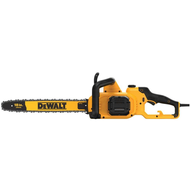 DEWALT 15 AMP 18IN CORDED ELECTRIC CHAINSAW - YELLOW/BLACK - Like New
