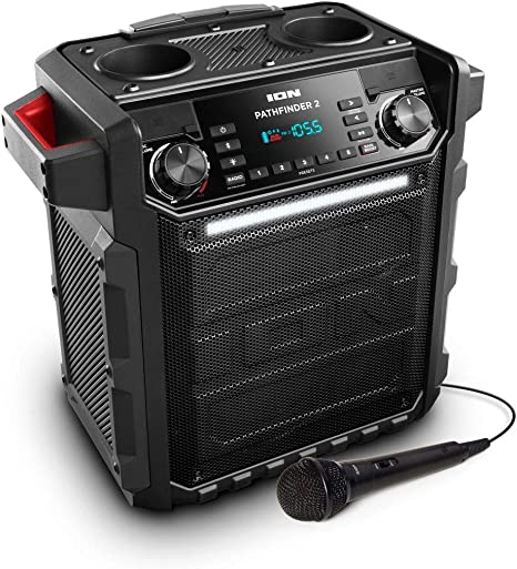Ion Pathfinder 2 Rugged Bluetooth Portable Speaker Microphone 4336685393 - Black Like New