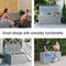 Rubbermaid Extra Large Resin Outdoor Storage Deck Box 134 Gal - Gray - Like New