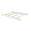EVOLUR CONVERTIBLE CRIB WOODEN FULL SIZE BED RAIL, BRUSH WHITE - Like New