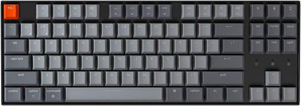 Keychron K8 Tenkeyless Wireless Mechanical Keyboard RGB Type-C Wired - Black Like New