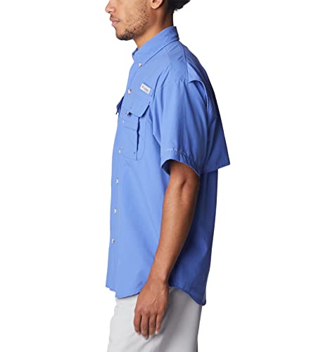 COLUMBIA MEN'S BAHAMA II SHORT SLEEVE SHIRT - SIZE: MEN XL - VIOLET SEA - Brand New