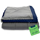 Quility Weighted Blanket for Adults, 20 LB King Size, 100% Cotton - Navy - Like New