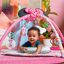 BRIGHT STARTS DISNEY BABY MINNIE MOUSE FLOWER BESTIES ACTIVITY GYM - PINK - Like New