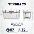 YETI TUNDRA 75 QUARTS COOLER - WHITE - Like New