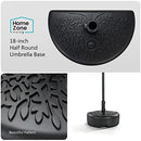 HOME ZONE LIVING 40LB FILLABLE PATIO UMBRELLA BASE STAND 18IN - BLACK - Like New