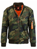 GALAXY BY HARVIC SPIRE BY GALAXY MEN'S FLIGHT JACKET CAMOUFLAGE 3X-LARGE - Brand New