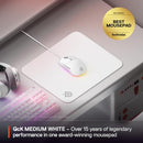 STEELSERIES QCK CLOTH GAMING MOUSE PAD SIZE M - WHITE - Like New