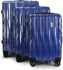 Mirage Luggage Ariel ABS Hard shell Lightweight 3 Piece Set ML-115 - Navy Blue - Like New