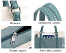 WXNOW WOMEN LAPTOP TOTE BAG CANVAS HANDBAG PURSE SHOULDER BAG - GREEN - Like New