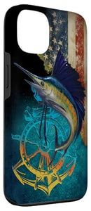 SAILFISH FISHING 13 SAILFISH FISHING AMERICAN FLAG PATRIOTIC - MULTI COLOR - Like New