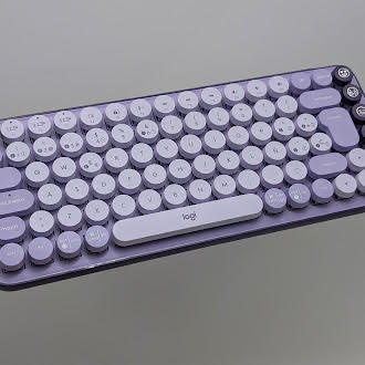 Logitech POP Keys Mechanical Wireless Keyboard (SPANISH LAYOUT) - PURPLE - Like New