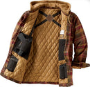 LEGENDARY WHITETAILS CCW HOODED FLANNEL INSULATED SHACKET MEN M MAPLEWOOD-PLAID - Like New