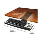 3M Knob Adjust Keyboard Tray B001ASEZ2K - Black - Brand New
