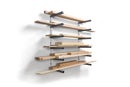 BORA PORTAMATE 6-LEVEL WOOD STORAGE RACKS LUMBER - WHITE/GRAY - Like New