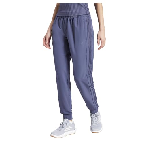 ADIDAS WOMEN PACER ALL GYM 3-STRIPES WOVEN GY1815 SHADOW-NAVY X-SMALL - Brand New