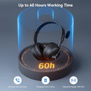 LEVN Bluetooth Headset Microphone Wireless Headset Mic Mute Button CT003 - Black - Like New