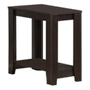 Monarch Specialties Accent End Side Lamp Table Shelf 24"x12"x22" - Cappuccino - Brand New