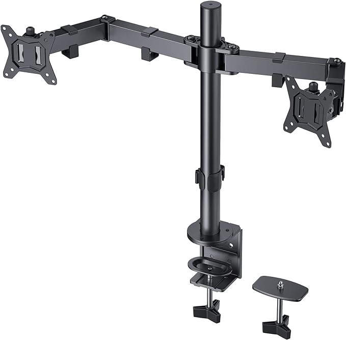 Irongear Dual Monitor Stand 17 to 32" Screens,Heavy Fully Adjustable Monitor Arm - Like New