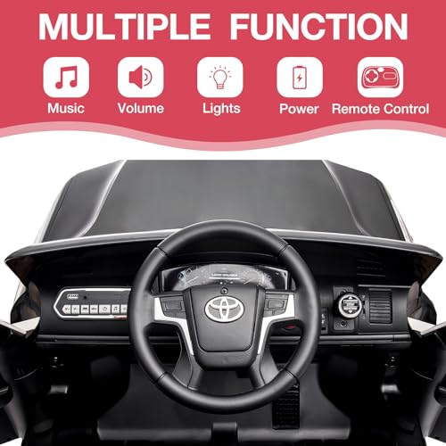 Kids Electric Ride on SUV Car, 12V Battery Powered Truck Licensed Toyota Vehicle - Like New