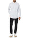 AMAZON ESSENTIALS MEN'S SLIM-FIT OXFORD SHIRT POCKET PWDER STRIPE SIZE L - Brand New