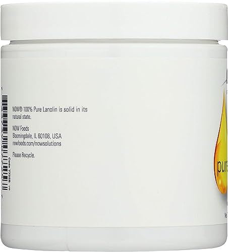 NOW FOODS SOLUTIONS LANOLIN PURE 7-OUNCE - Brand New