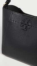 TORY BURCH SMALL MCGRAW BUCKET BAG ONE SIZE - BLACK - Brand New