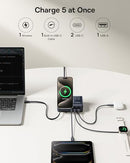 BASEUS NOMOS 5-IN-1 CHARGING STATION 140 W USB-C CHARGER CCNMS140 - BLACK - Like New