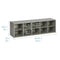 ECR4Kids Streamline 10 Cubby Tray Storage Cabinet, 2x5 ELR-17431-GW - Grey Wash - Like New